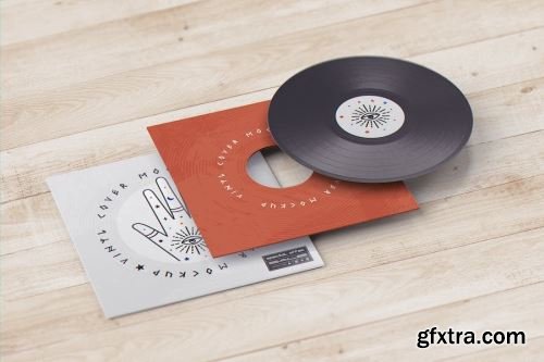 Vinyl Mockup Design Pack 13xPSD