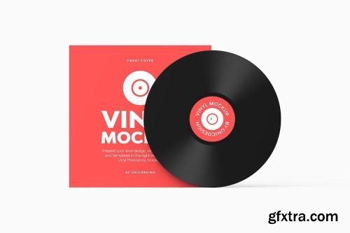 Vinyl Mockup Design Pack 13xPSD