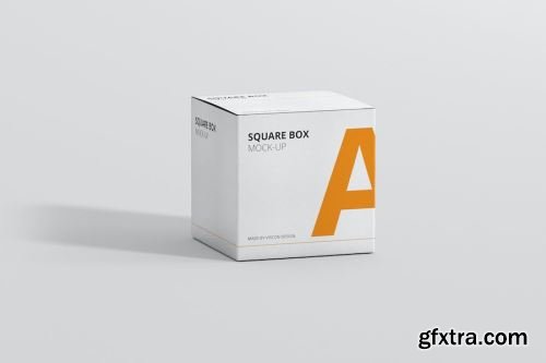 Square Package Box Mockup Design Pack 15xPSD