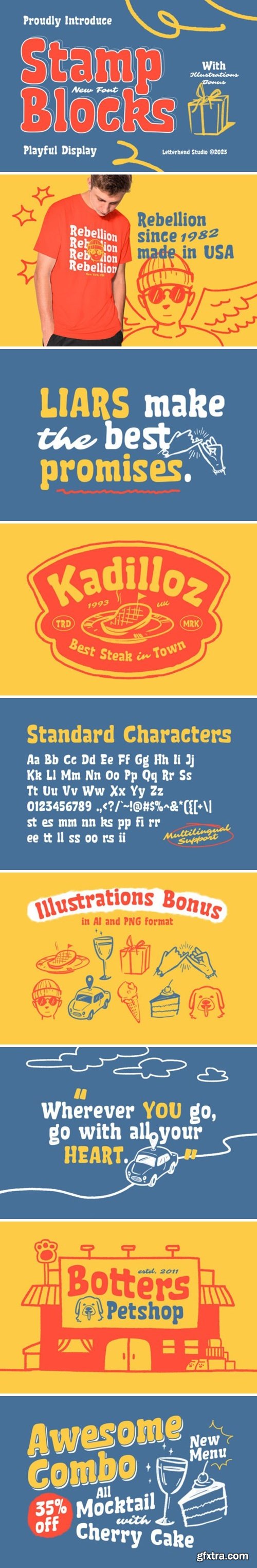 Stamp Blocks Font