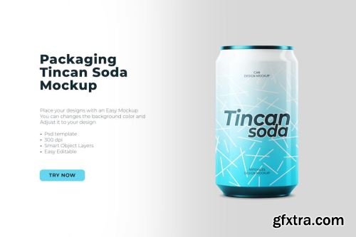 Metal Can Mockup Design Pack 14xPSD