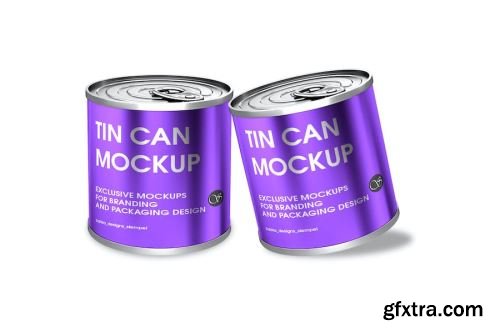 Metal Can Mockup Design Pack 14xPSD