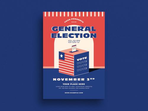 General Election Day Flyer Layout - 388100343