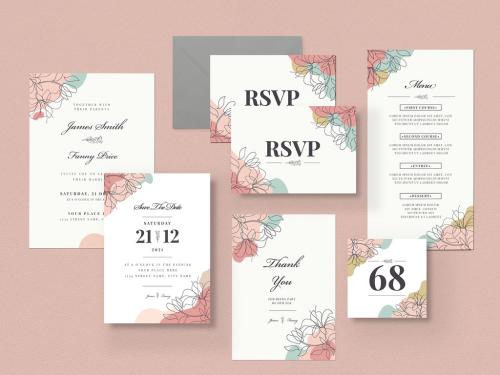 Floral Wedding Invitation Set - 388100361