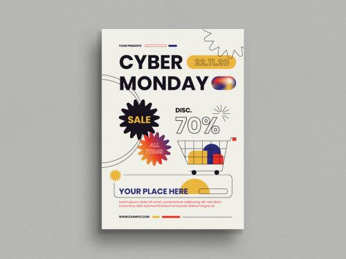 Cyber Monday Flyer Layout - 388100380