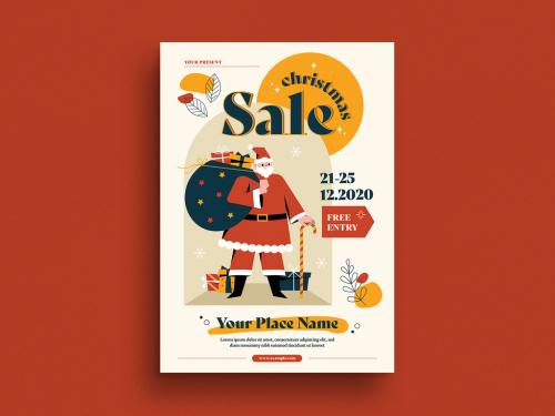 Christmas Sale Event Flyer Layout - 388100388
