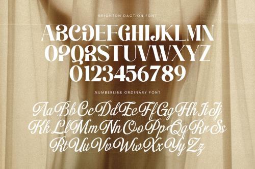 Brighton Daction Elegant Serif & Script Duo Font