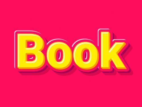 Modern 3D Book Title Text Effect - 388802670