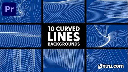 Videohive Curved Lines Backgrounds 50474291