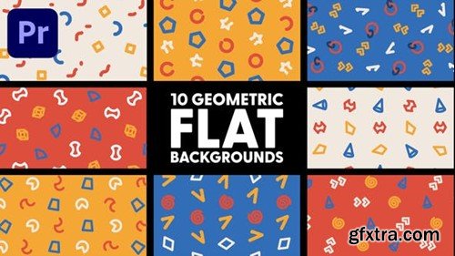 Videohive Geometric Flat Backgrounds 50474301