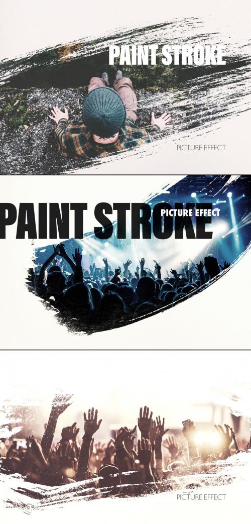 Paint Brush Stroke Photo Effect - 389736680