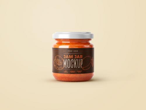 Small Jam Jar Mockup - 389942855