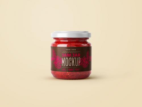 Small Jam Jar Mockup - 389943045