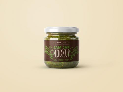 Small Jam Jar Mockup - 389943047