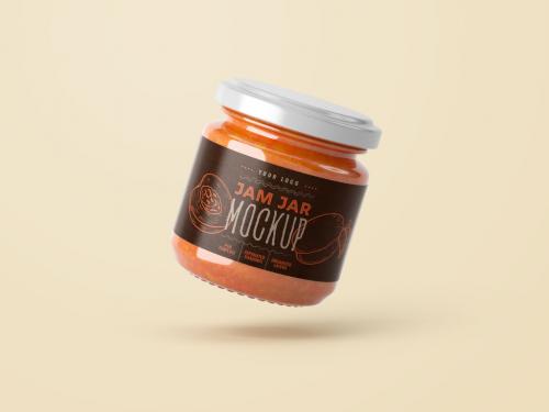 Small Jam Jar Mockup - 389943801