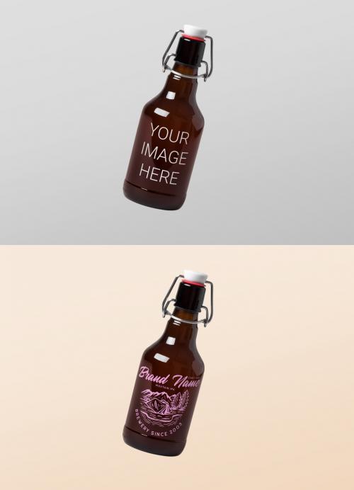 Beer Bottle Mockup - 389959125