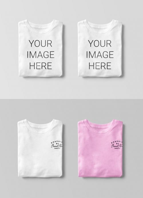 Folded Tshirt Mockups - 389959609