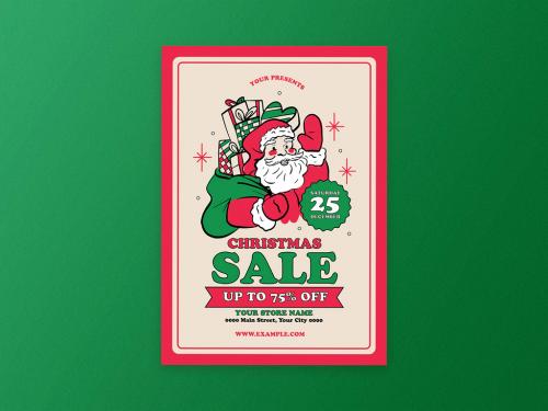 Santa Christmas Sale Flyer Layout - 389975437