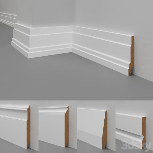 Skirting boards MDF Madest Decor (28 pieces)