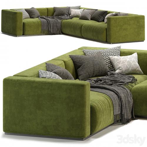 Lario Flexform sofa L Shaped