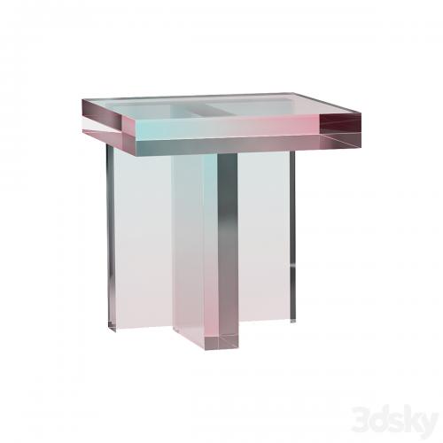 Tables Made With Dyed Acrylic Resin