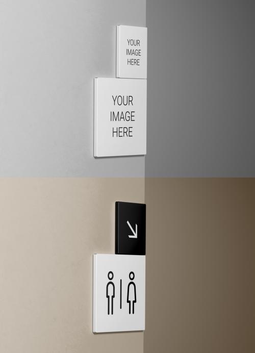 Wayfinding Square Mockup - 390684350