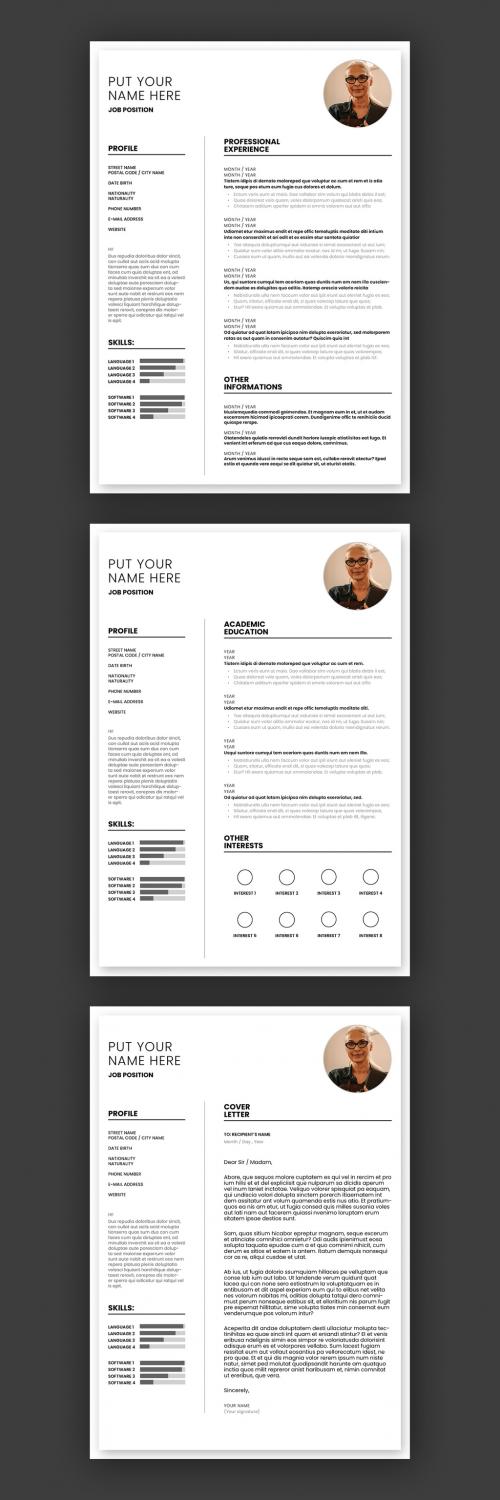 Curriculum Vitae and Cover Letter Layout - 390687489