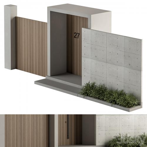Outdoor Entrance and Fence 05 - Architecture Element