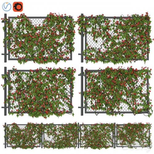 Fence with ivy v3