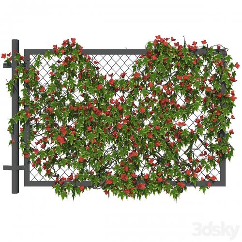 Fence with ivy v3