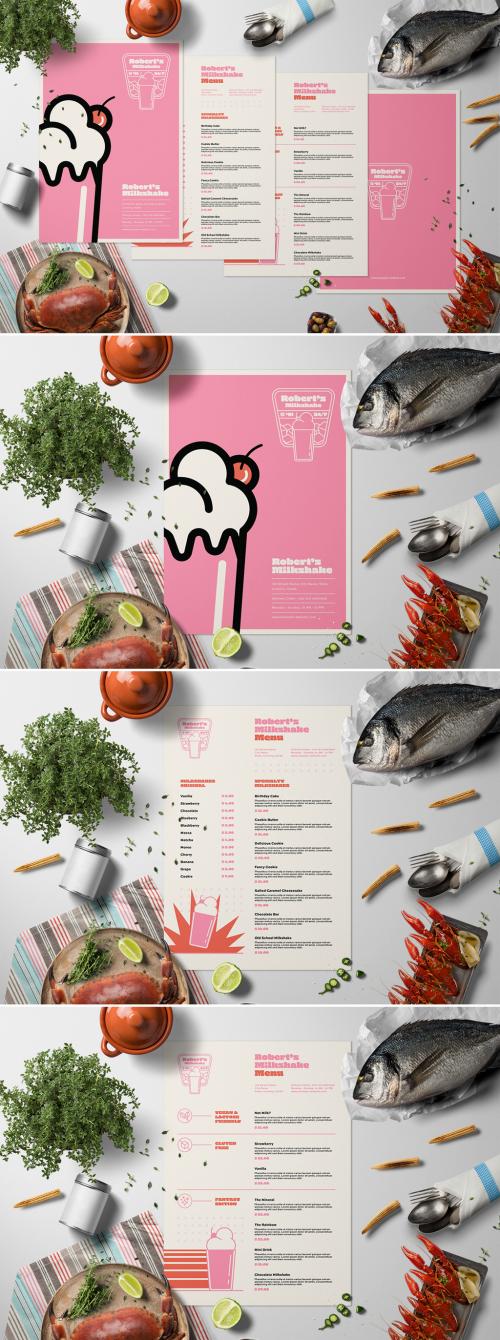 Retro Food Menu Layout - 390723612