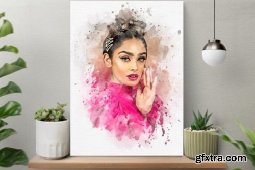 Watercolor Portrait Painting Effect