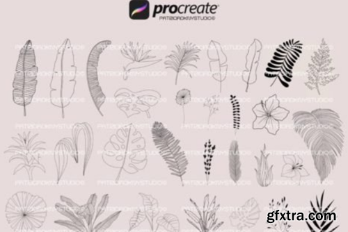 Procreate Plants and Flower Brushes