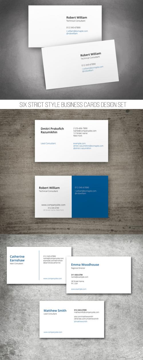 Strict Design Business Cards - 391567795