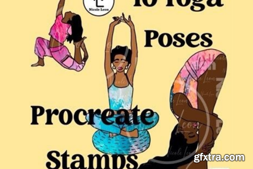 Procreate Yoga Poses Stamps