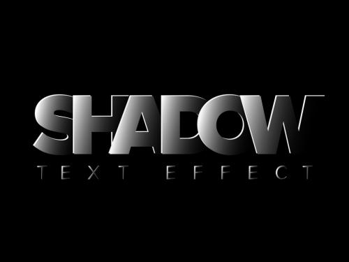 Dark Shadow Editable Text Effect - 391585475