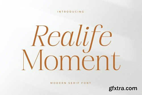 Realife Moment Modern Serif Font LKGJURU