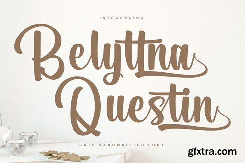 Belyttna Questin Handwritten Font DXB863T