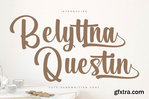 Belyttna Questin Handwritten Font DXB863T