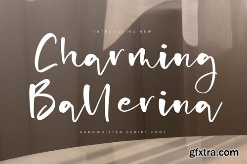 Charming Ballerina Handwritten Script Font UV8ERBL