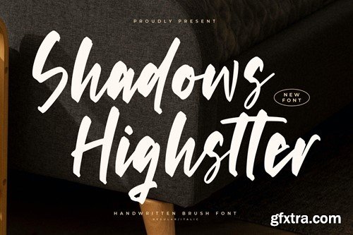 Shadows Highstter Handwritten Brush Font A4L6SJB