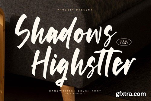 Shadows Highstter Handwritten Brush Font A4L6SJB