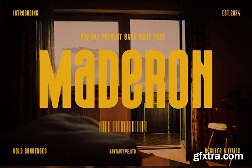 Maderon Bold Condensed Font BHVM3BR