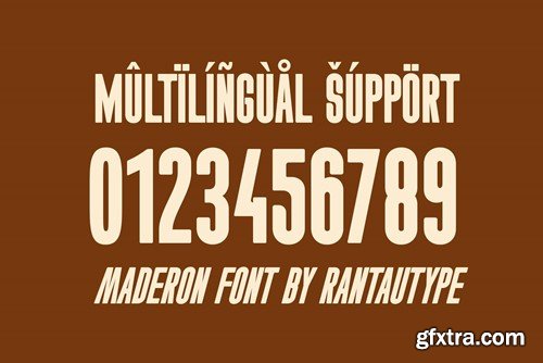 Maderon Bold Condensed Font BHVM3BR