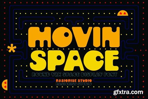 Movin Space - Modern Y2K Display Font DPGUUQG