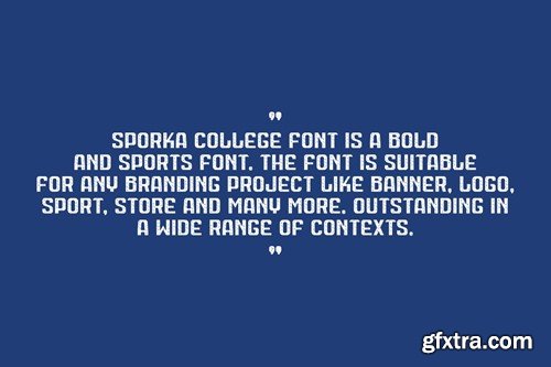 Sporka College - Sport Font MXU7LQH