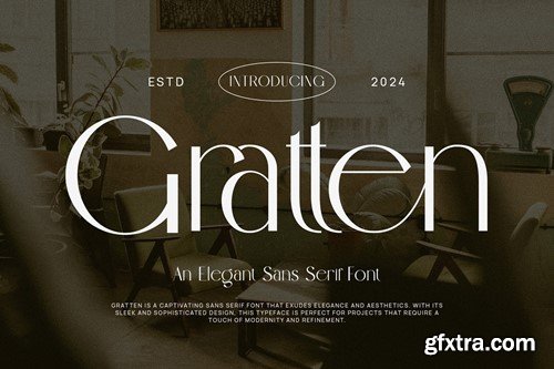 Gratten Elegant Sans Serif Font 9AYHJ7H