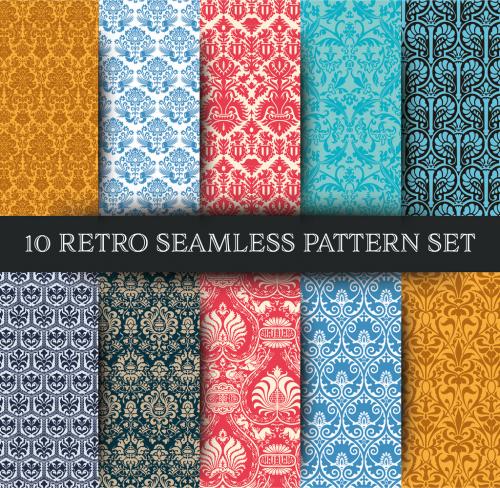 Set of 10 Seamless Pattern - 391827025