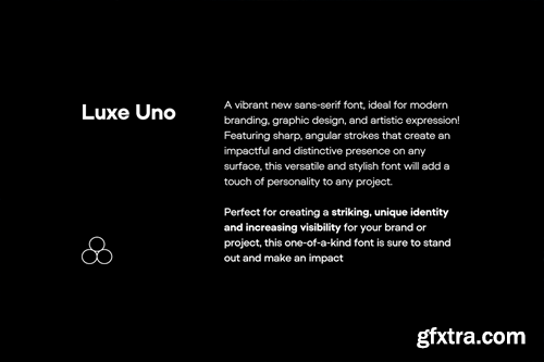 Luxe Uno - Modern Sans-Serif Font Family KWCJW99