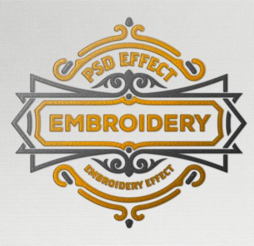 Embroidery Effect Mockup - 391836871